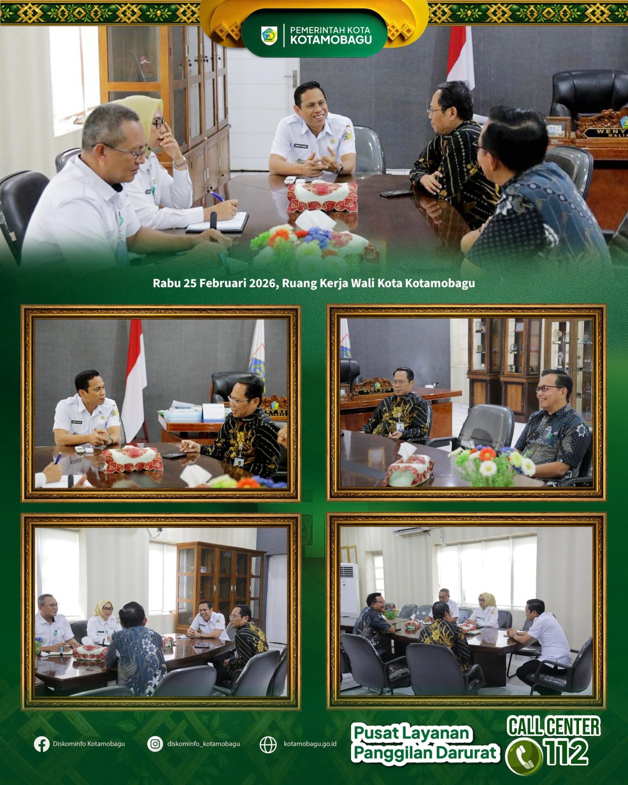 Pastikan Program Pusat Tepat Sasaran, BPKP Koordinasi dengan Pemkot Kotamobagu. 