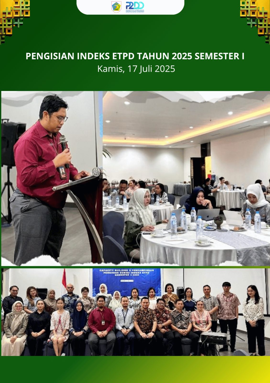 Rakor dan Pendampingan Pengisian IETPD Semester I 2025 Digelar di Manado
