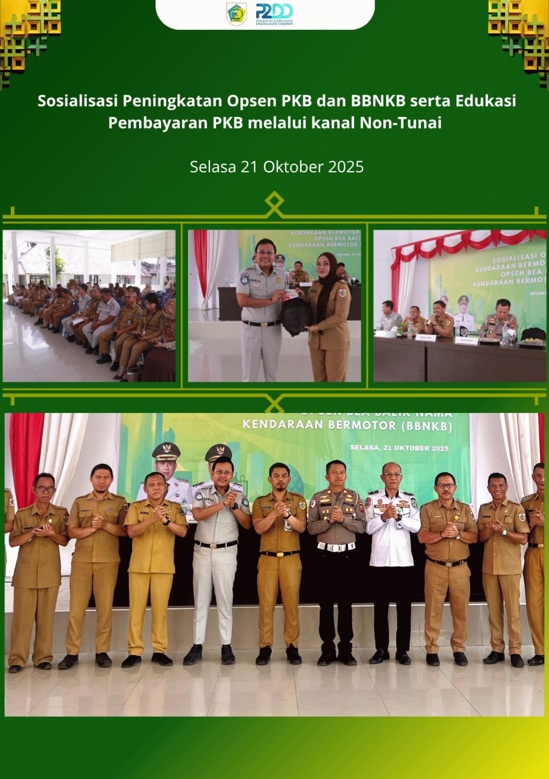 Sosialisasi Peningkatan Opsen PKB dan BBNKB serta Edukasi Pembayaran Non-Tunai