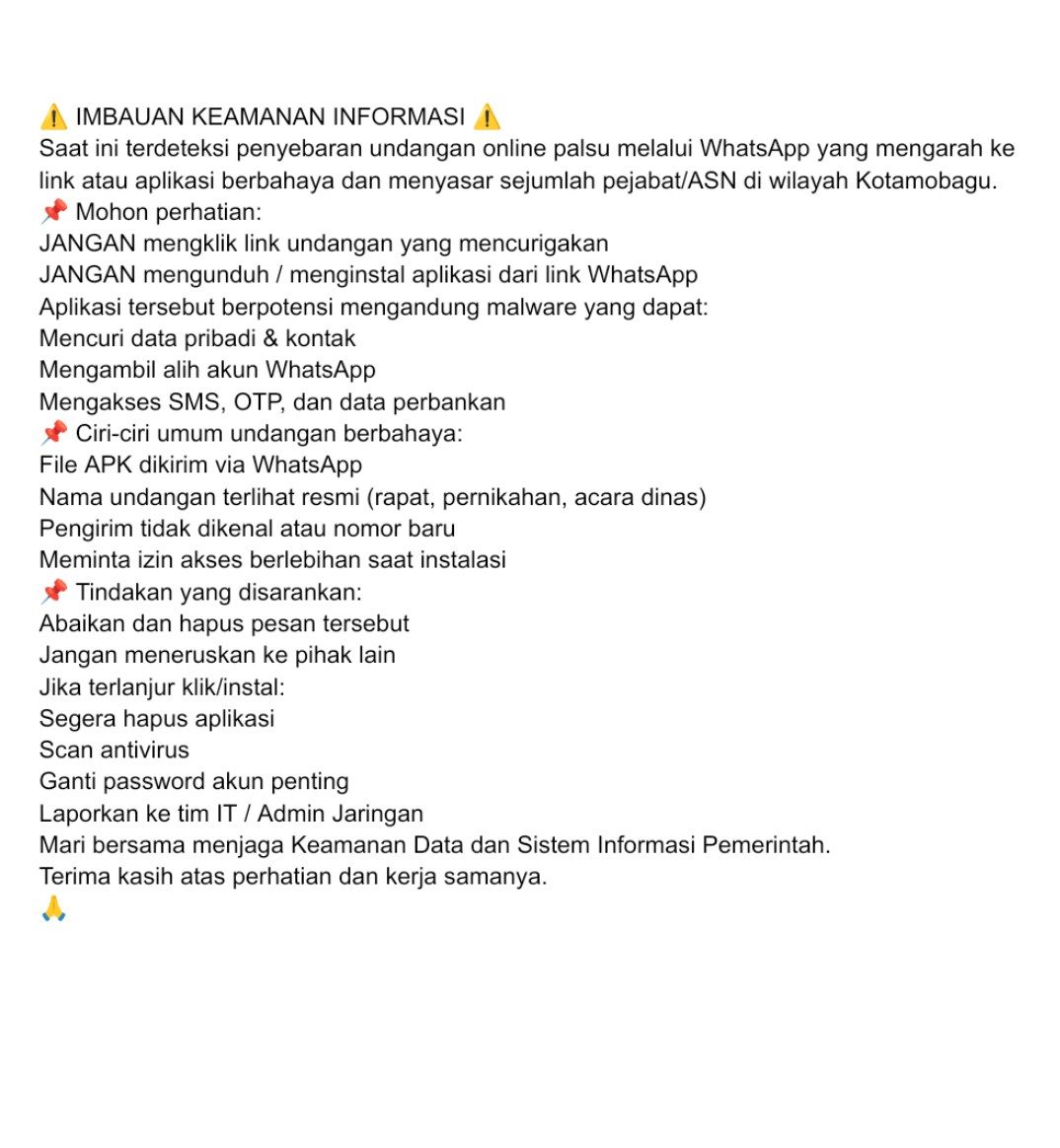 Imbauan Keamanan Informasi