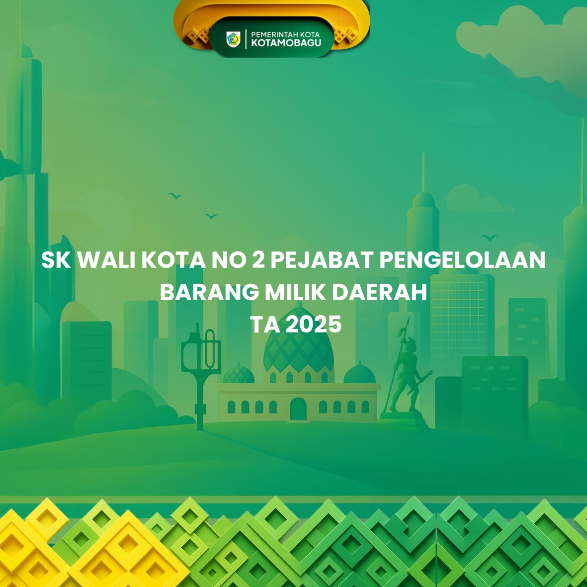 SK WALI KOTA NO 2 PEJABAT PENGELOLAAN BMD TA 2025