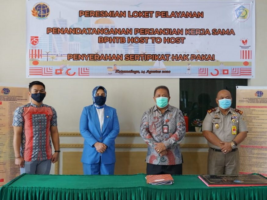 Pemerintah Kota Kotamobagu dan Kantor Pertanahan Kotamobagu Tandatangani Kerja Sama BPHTB